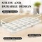 2-Pack Mini Silicone Muffin Pans, 24-Cup Nonstick with Metal Frame & Handles (Cream)